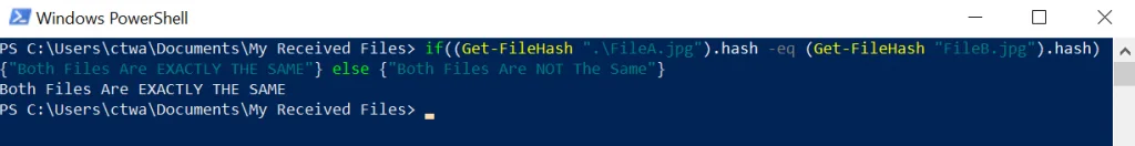 windows-powershell-filehash