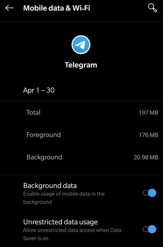 telegram-background-data-unrestricted-data-usage