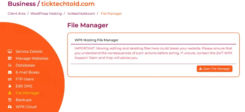 file-manager-from-wpx-hosting