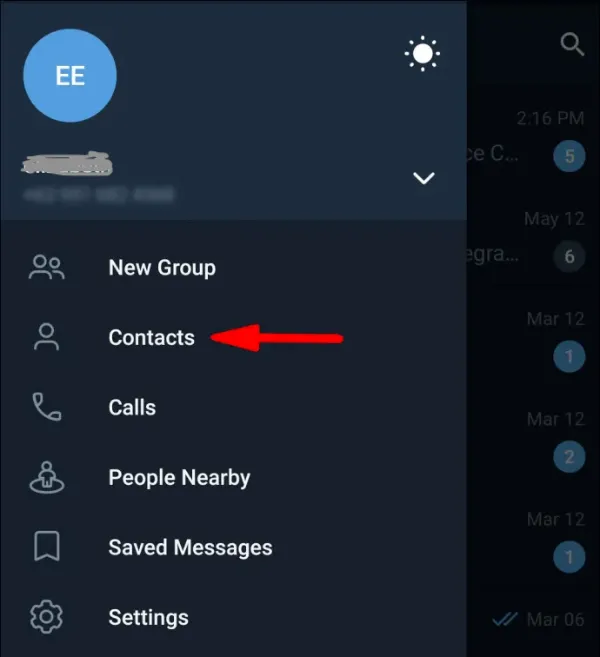 telegram-blocked-contact-list