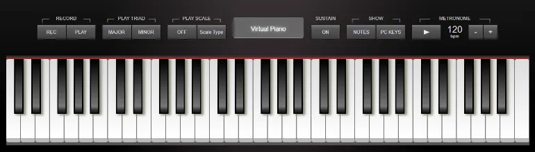 Piano Virtual Pro #1 (Simulador Teclado Musical Online)