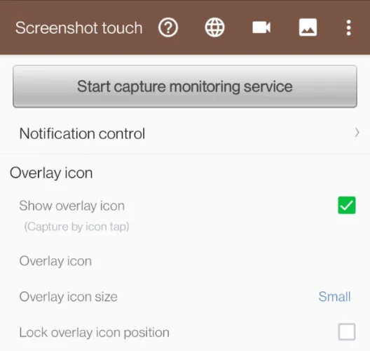 screenshot-touch-app-start-capture-monitoring-service-telegram