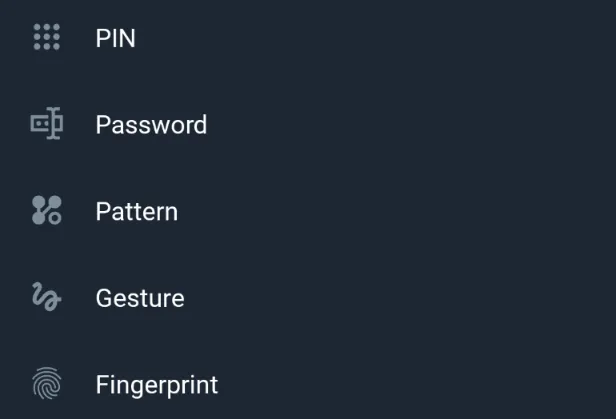 telegram-x-passcode-lock-pin-password-pattern-gesture-fingerprint