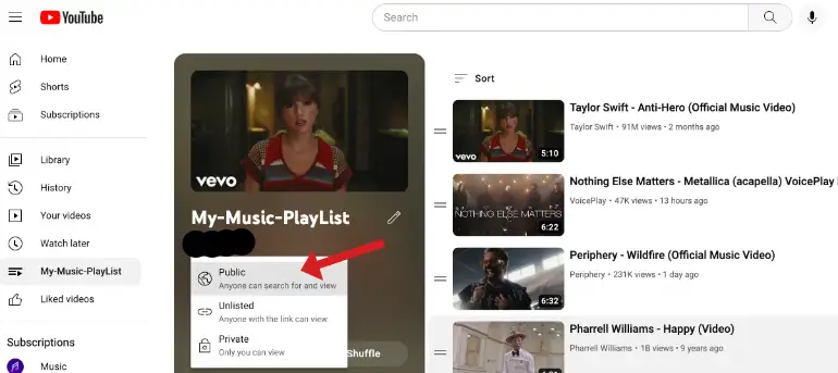 youtube-playlist-privacy-settings-set-as-public-unlisted