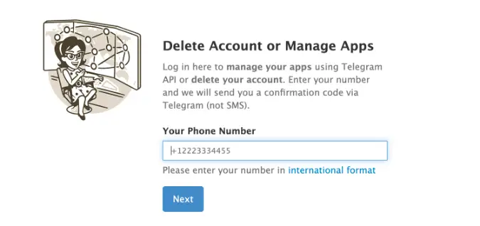 telegram-deactivation-page-delete-account