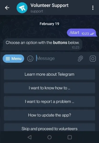 telegram-volunteer-chatbot-option-banned-number-fix